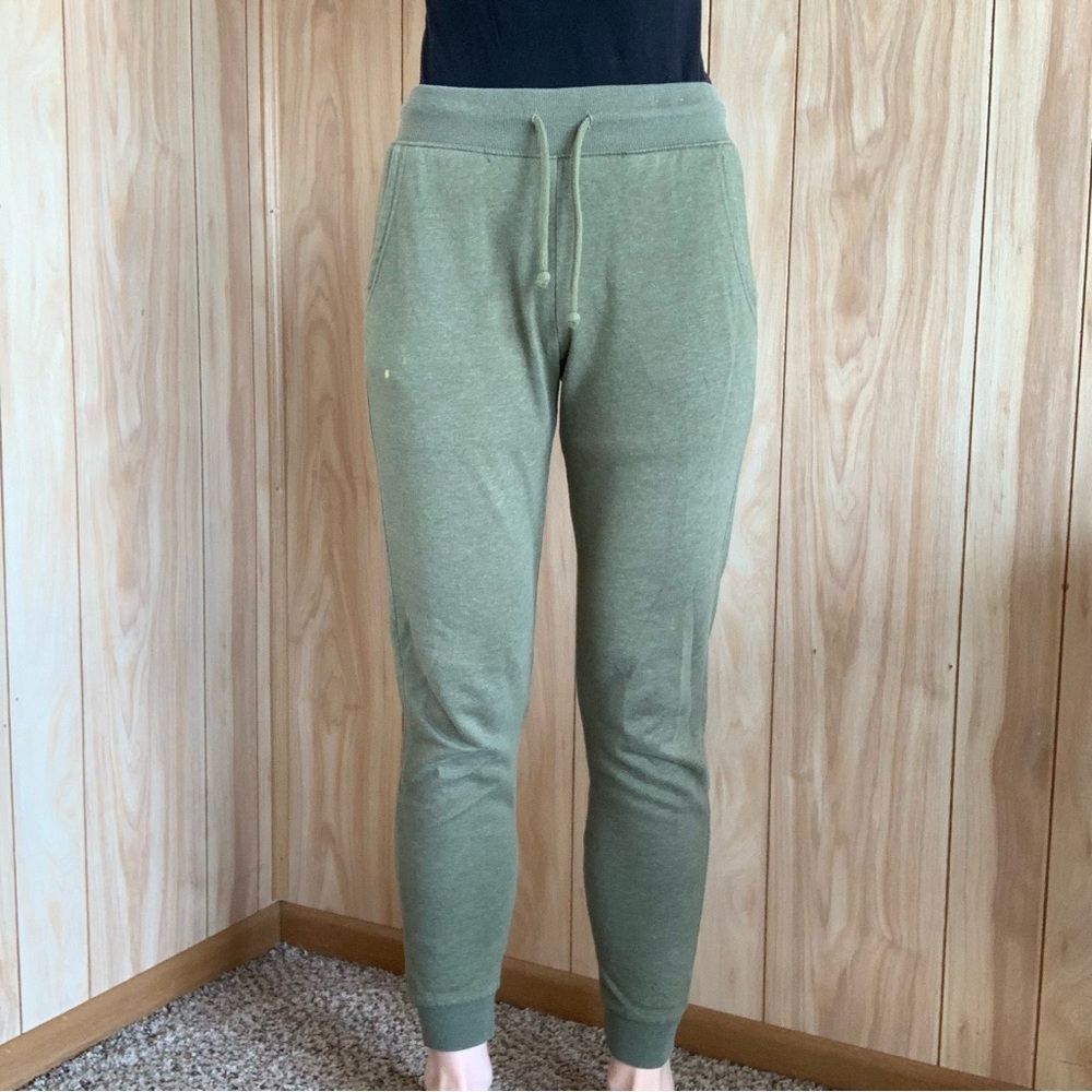 Green Fitted Jogger Sweatpants